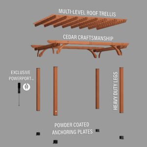14x12 Beaumont Pergola - Image 10