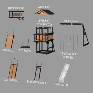 Timber Crossing Swing Set - Image 12