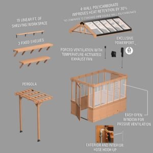 9x6 Bellerose Greenhouse - Image 15