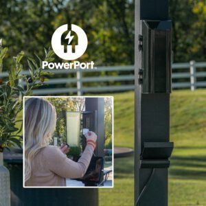 10x10 Evanston Wall Mounted Louvered Pergola - Image 5