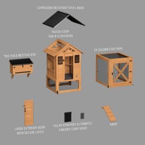 Sweetwater Chicken Coop - Brown - Image 18