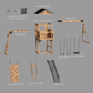 Dover Bay Swing Set with Monkey Bars - Image 13