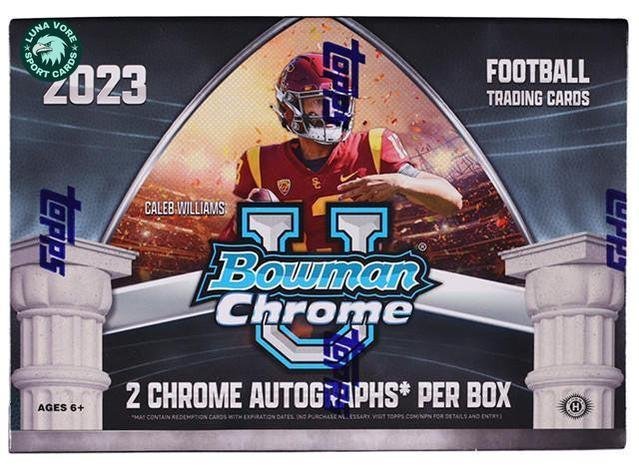 2023 Bowman Chrome University Football Breaker’s Delight Box