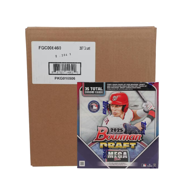 2025 Bowman Draft Baseball Mega 20-Box Case