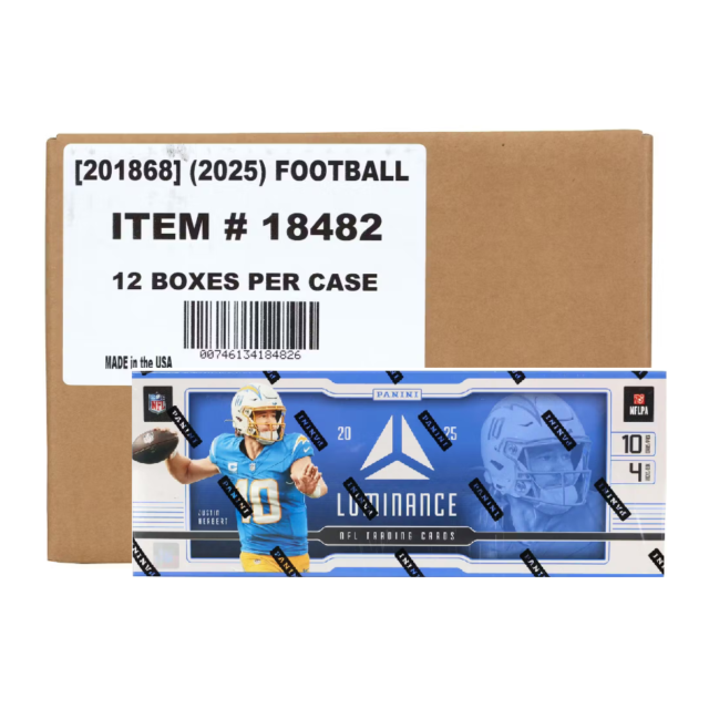 2025 Panini Luminance Football Hobby 12-Box Case