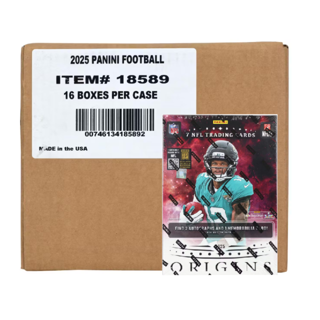 2025 Panini Origins Football Hobby 16-Box Case