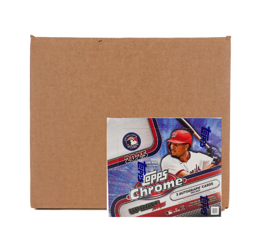 2025 Topps Chrome Update Series Baseball Jumbo Hobby 8-Box Case