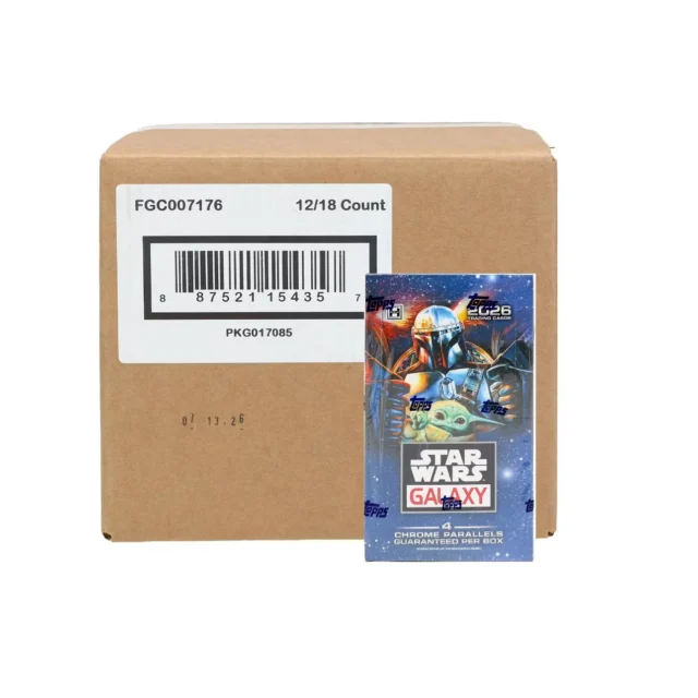 2026 Topps Star Wars Chrome Galaxy Hobby 12-Box Case