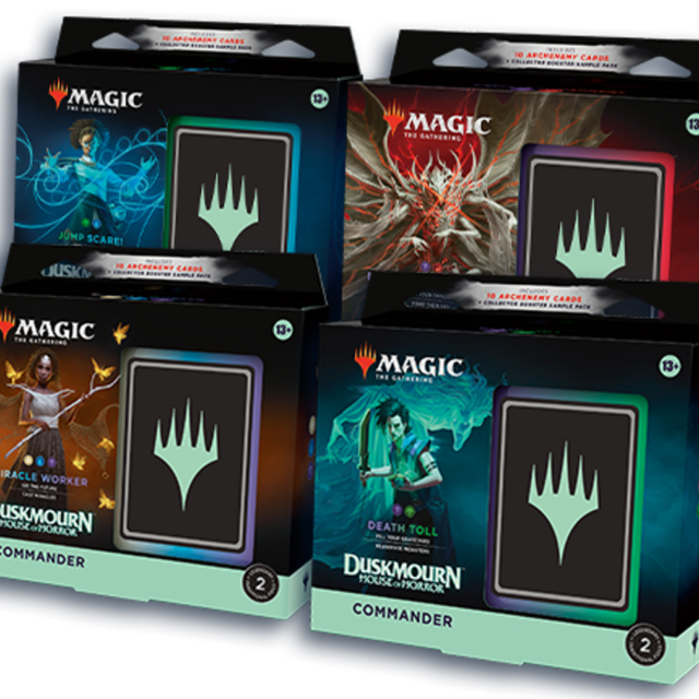Magic the Gathering Duskmourn: House of Horror Commander 4-Deck Case