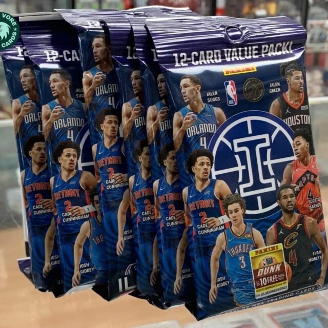 (6) lot 2021-22 Panini Illusions NBA Basketball 12 Card Value Pack