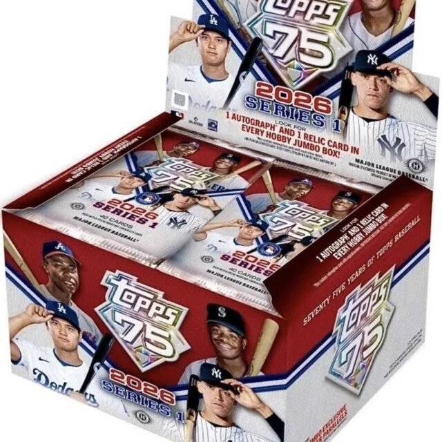 2026 Topps Series 1 Baseball Factory Sealed Hobby JUMBO Box – PRESALE